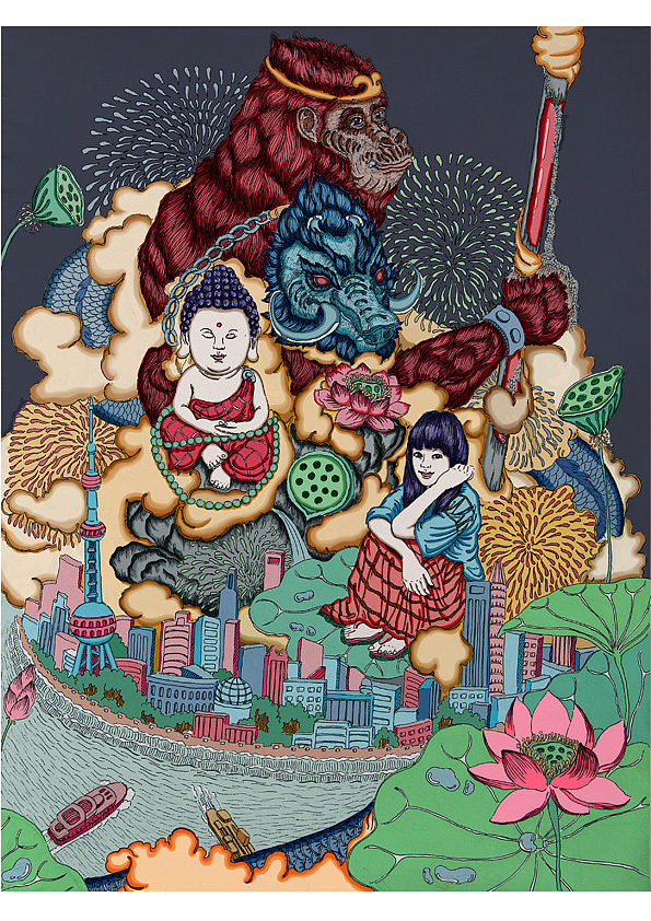 《插画西游》系列（图ZNjUxMTIyMDA=） - 艺术插画 - 站酷设计师子鱼绘原创素材 - 站酷ZCOOL