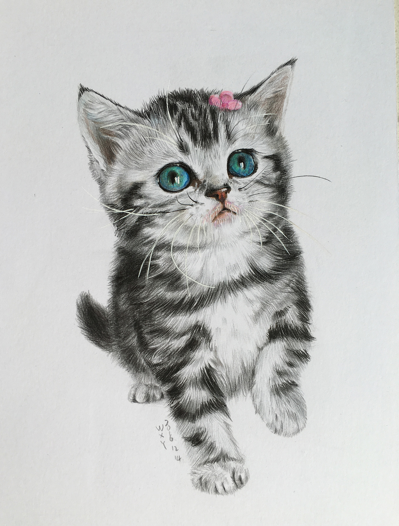 教你画可爱的小猫简笔画_王老猫动物视频简笔画
