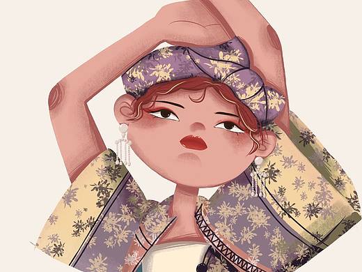 原創(chuàng)插畫(huà)頭像（個(gè)人主頁(yè)-ZNjQwMjE1MDQ=） - 創(chuàng)作習(xí)作 - 站酷設(shè)計(jì)師雪碧米絲原創(chuàng)素材 - 站酷ZCOOL