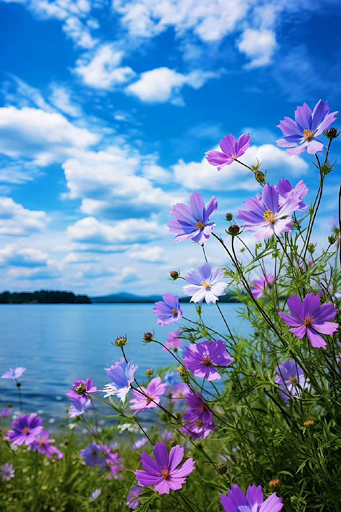 海风轻轻拂过,带着繁花的香气,悠悠地钻进鼻腔,整个
