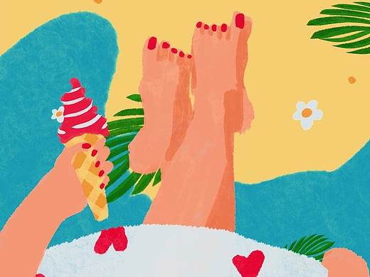 抽象风绘本插画