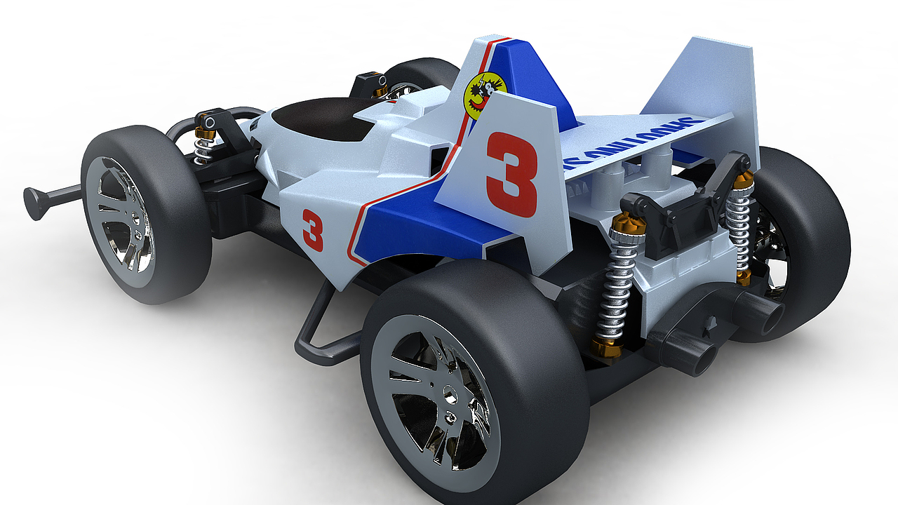 mini四驱车模型渲染系列