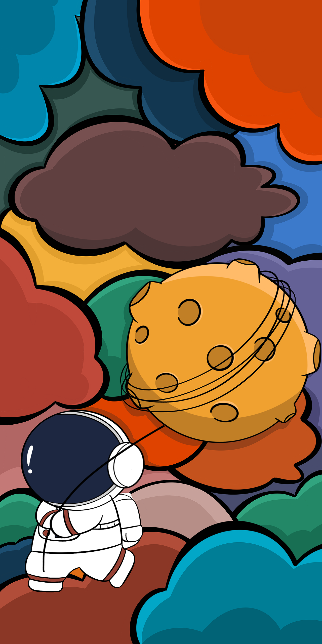 阳光太空人IP（图ZMjczMjQ2ODY0） - 商业插画 - 站酷设计师潮人轩原创原创素材 - 站酷ZCOOL