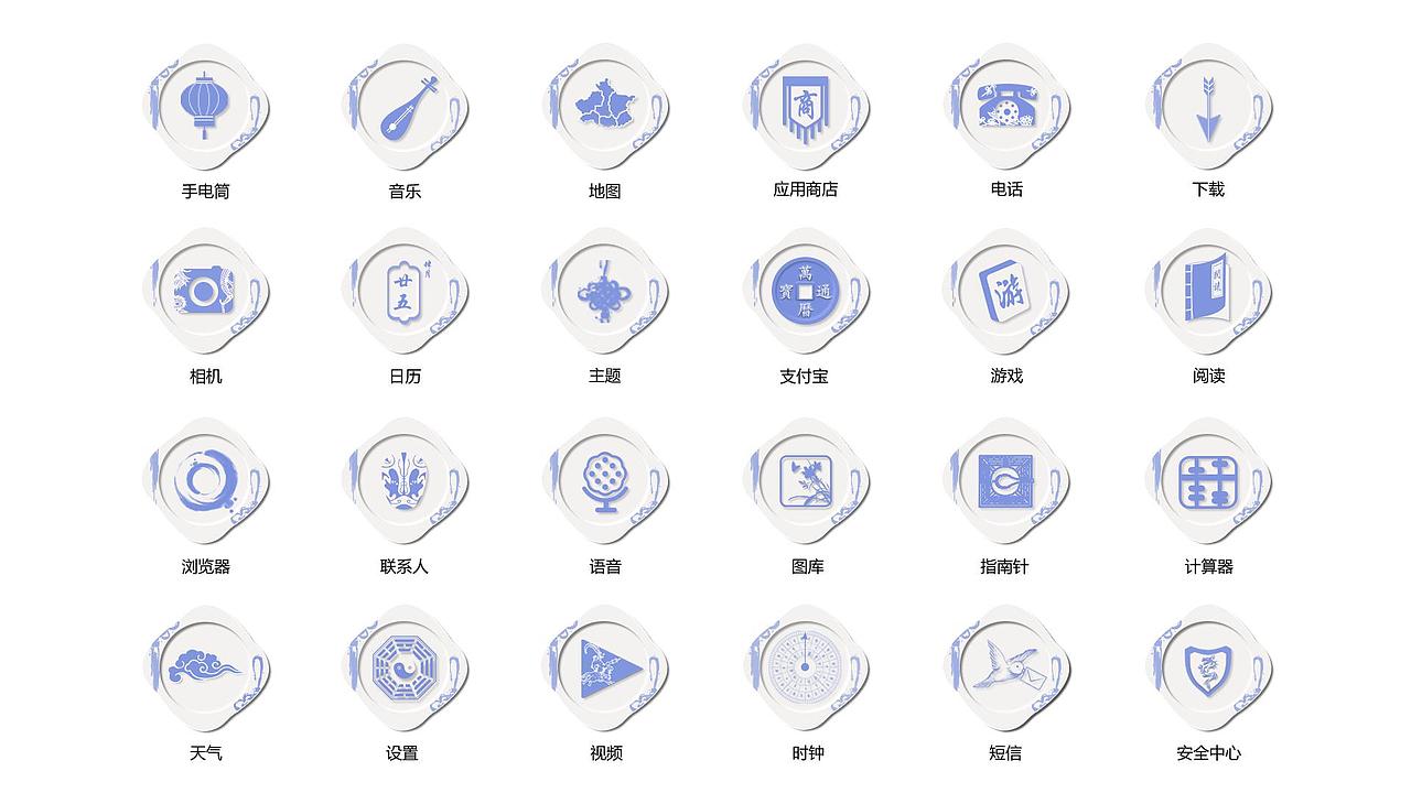 中国风ICON（图ZMjAzNzExMjk2） - 图标 - 站酷设计师就是叫津津啊原创素材 - 站酷ZCOOL