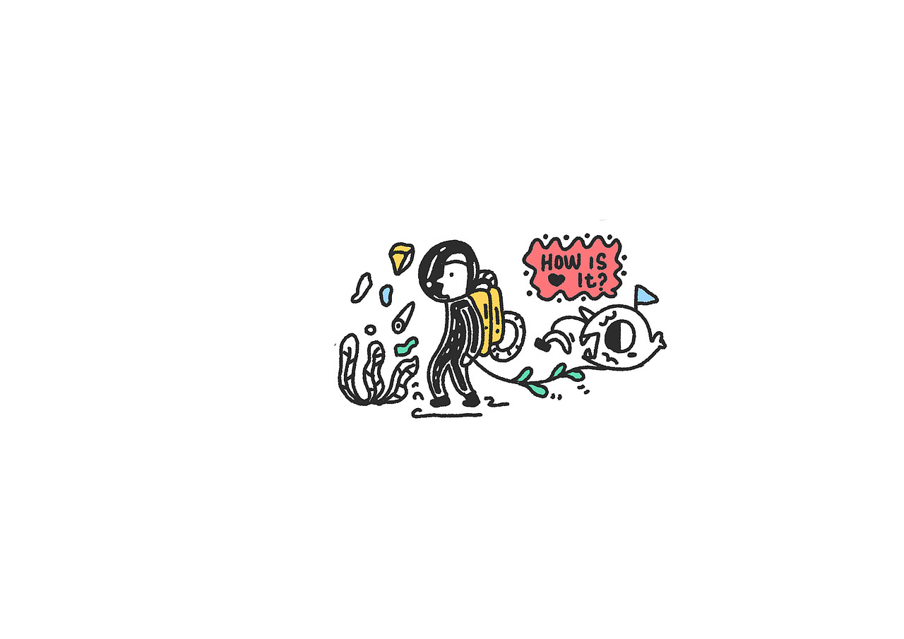 本子上的元素⚡️奇思妙想［Something in my mind］（图ZNDUzMDEzMzI=） - 新锐潮流插画 - 站酷设计师含橙Hank原创素材 - 站酷ZCOOL