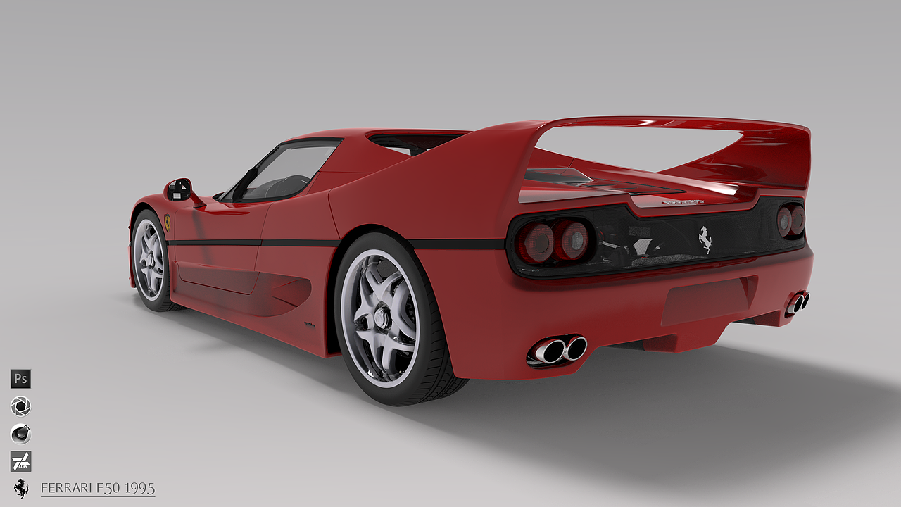 Ferrari F50 1995 渲染