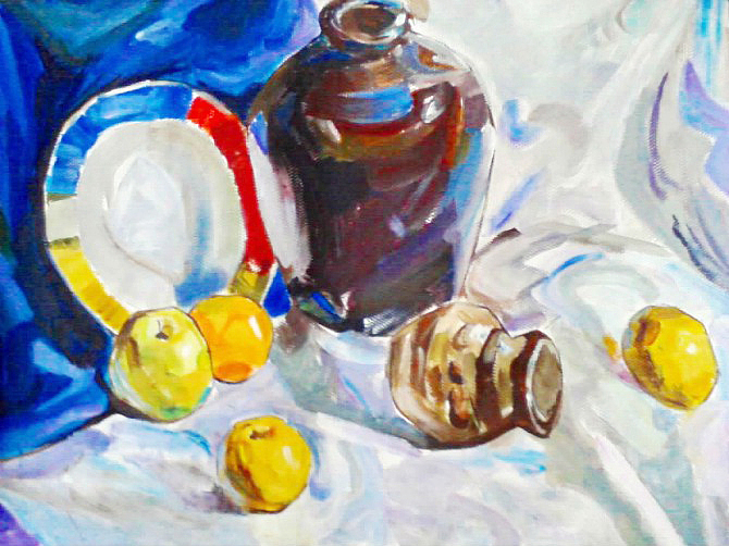 水粉静物（图ZNDk3NzE1MzI=） - 绘画 - 站酷设计师润视觉原创素材 - 站酷ZCOOL