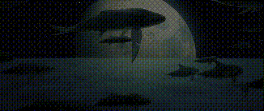 醒来时似有万丈光芒，穿云逐月，透过不同的洞孔，而漫步云端得到升华，皎洁的月光和调皮的星辰，在大海的永恒中，人、自然，艺术融为一体，像一颗种子一样，埋在心底，成就了乌托邦。