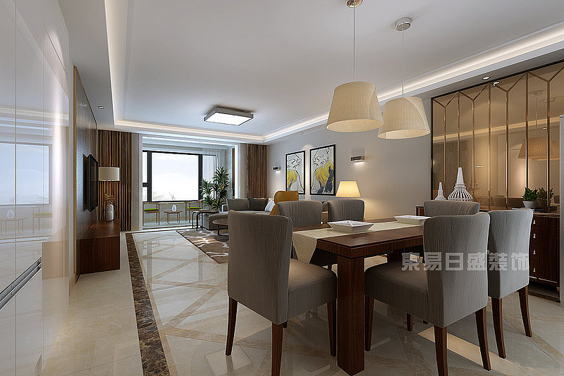 山西装修设计现代简约餐厅