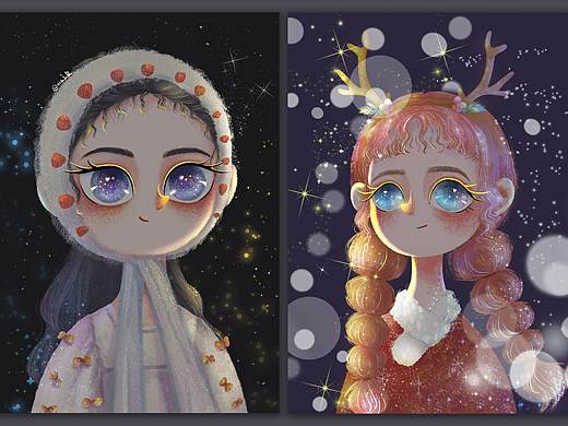 可爱女孩儿插集合（个人主页-ZNTAxNjg4NTY=） - 儿童插画 - 站酷设计师有金JINJIN原创素材 - 站酷ZCOOL