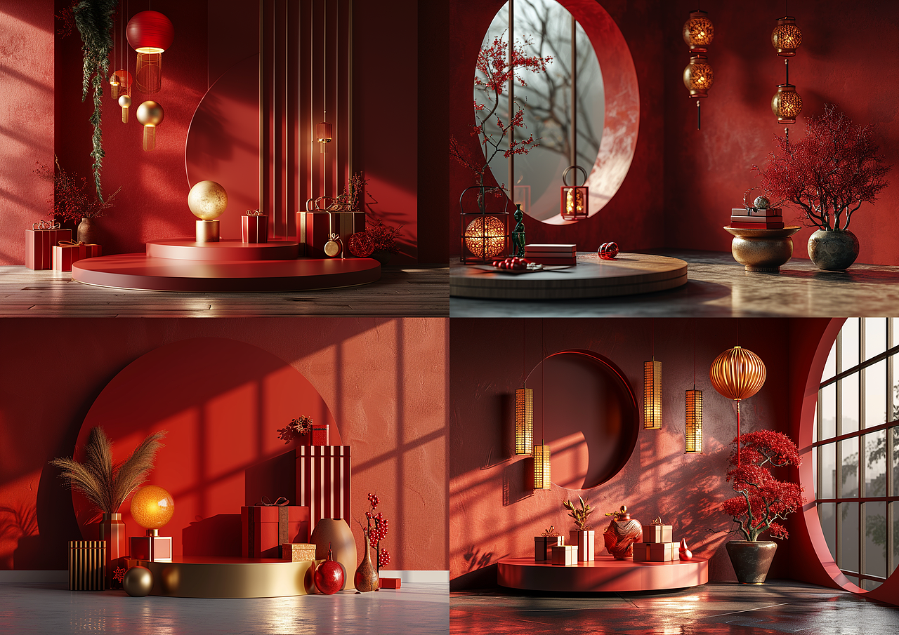 电商背景/场景/素材-AI创作合集