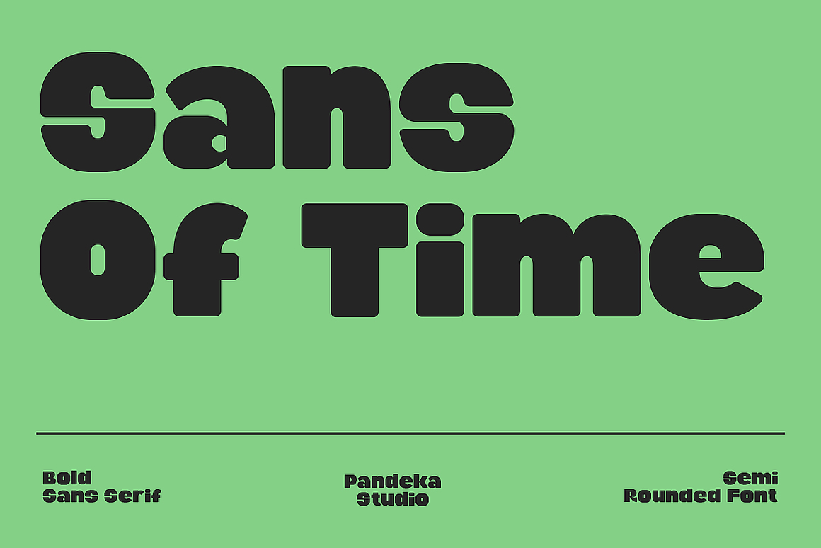 复古卡通趣味圆角粗体POP海报封面标题无衬线英文字体