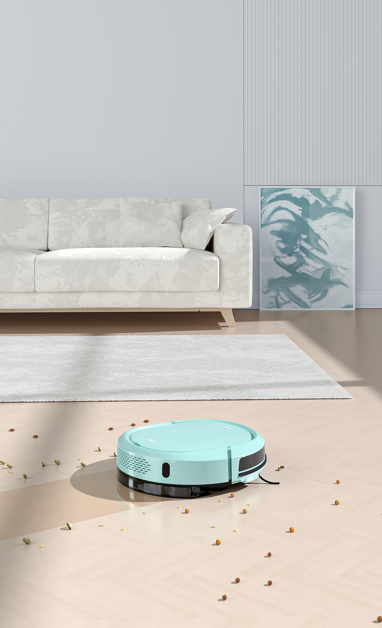 扫地机器人场景渲染