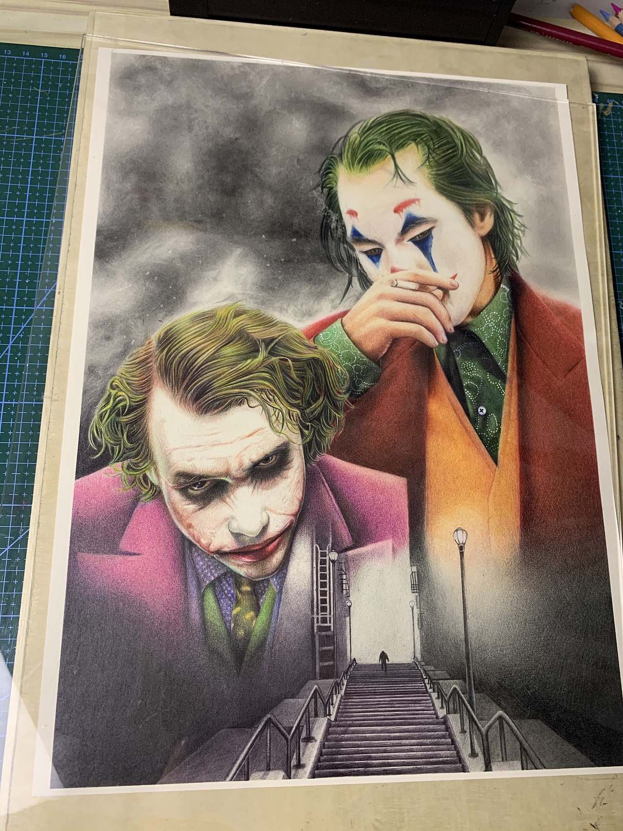 小丑 Heath Ledger， Joaquin Phoenix（图ZMjAyNzQ3MDAw） - 绘画 - 站酷设计师江铖Ellis原创素材 - 站酷ZCOOL