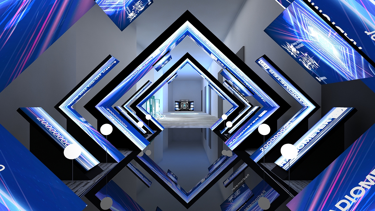 年会设计舞美创意 合影区设计 创意互动