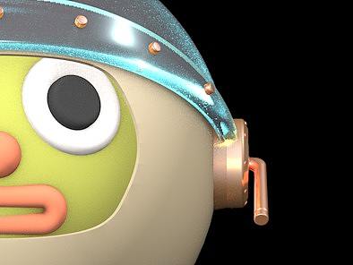 【C4D】 Daily Practice - 宇航员绿色生物