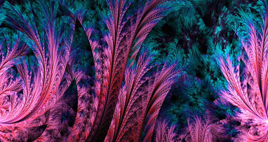 分形(Fractal)二十九辑: 繁盛如叶，华美如花。（图ZNDEwNjUzNTI=） - 绘画 - 站酷设计师阳光与青稞原创素材 - 站酷ZCOOL