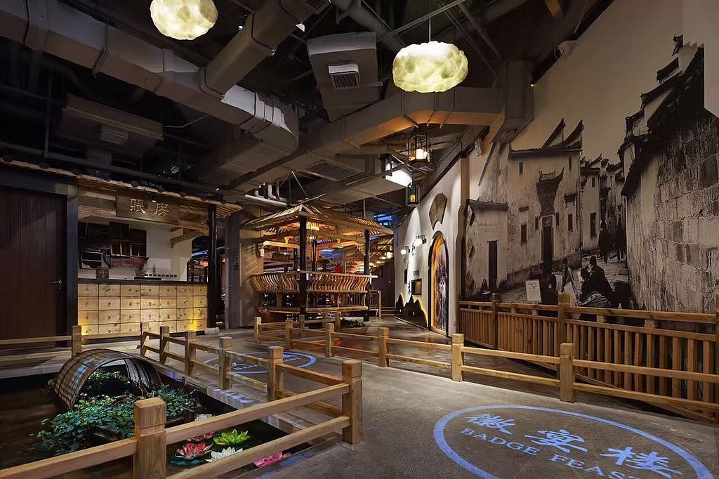 成都中餐厅设计丨成都中餐厅装修-徽宴中餐厅（图ZODg4NzA1NDg=） - 家装设计 - 站酷设计师中餐厅设计原创素材 - 站酷ZCOOL