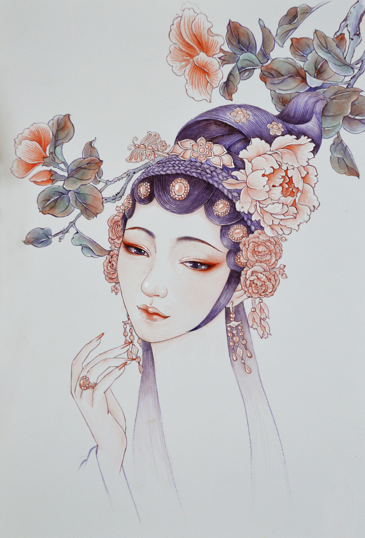 花旦|纯艺术|绘画|西岸西岸_原创作品-站酷zcool