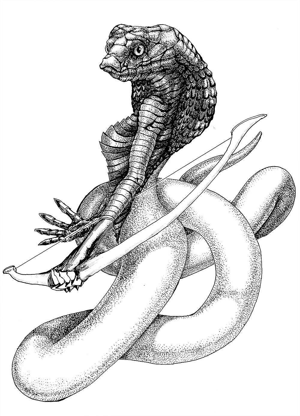 星肖绘007射手座x生肖蛇 摩羯座x生肖马 金牛座x生肖蛇（图ZMTk3ODI0NTA4） - 概念设定 - 站酷设计师叶飞的星肖绘原创素材 - 站酷ZCOOL