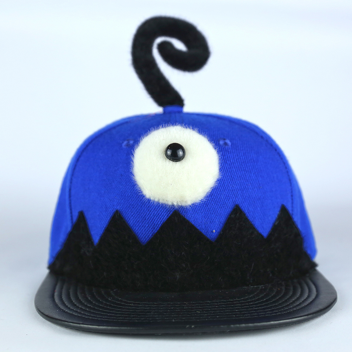 张可爱原创春夏欧美潮范棒球帽休闲帽亲子款 独眼怪兽 深蓝 腔调