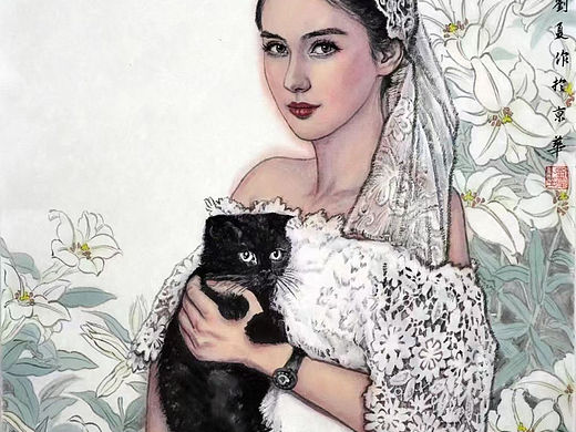 中国美协会员，中国女画家协会会员，刘夏画家作品