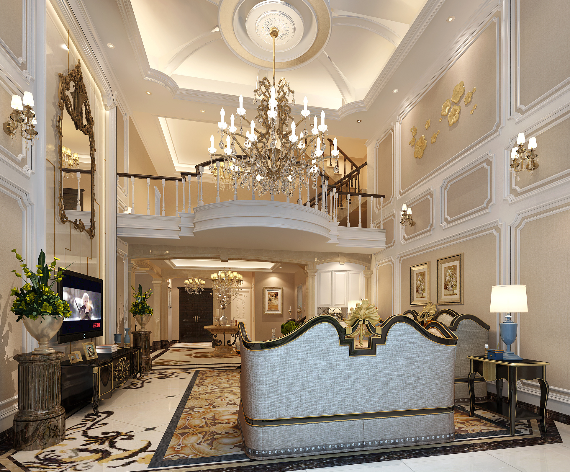 白沙郡别墅案例|空间|家装设计|大宅设计夏老师_原创作品-站酷(zcool)