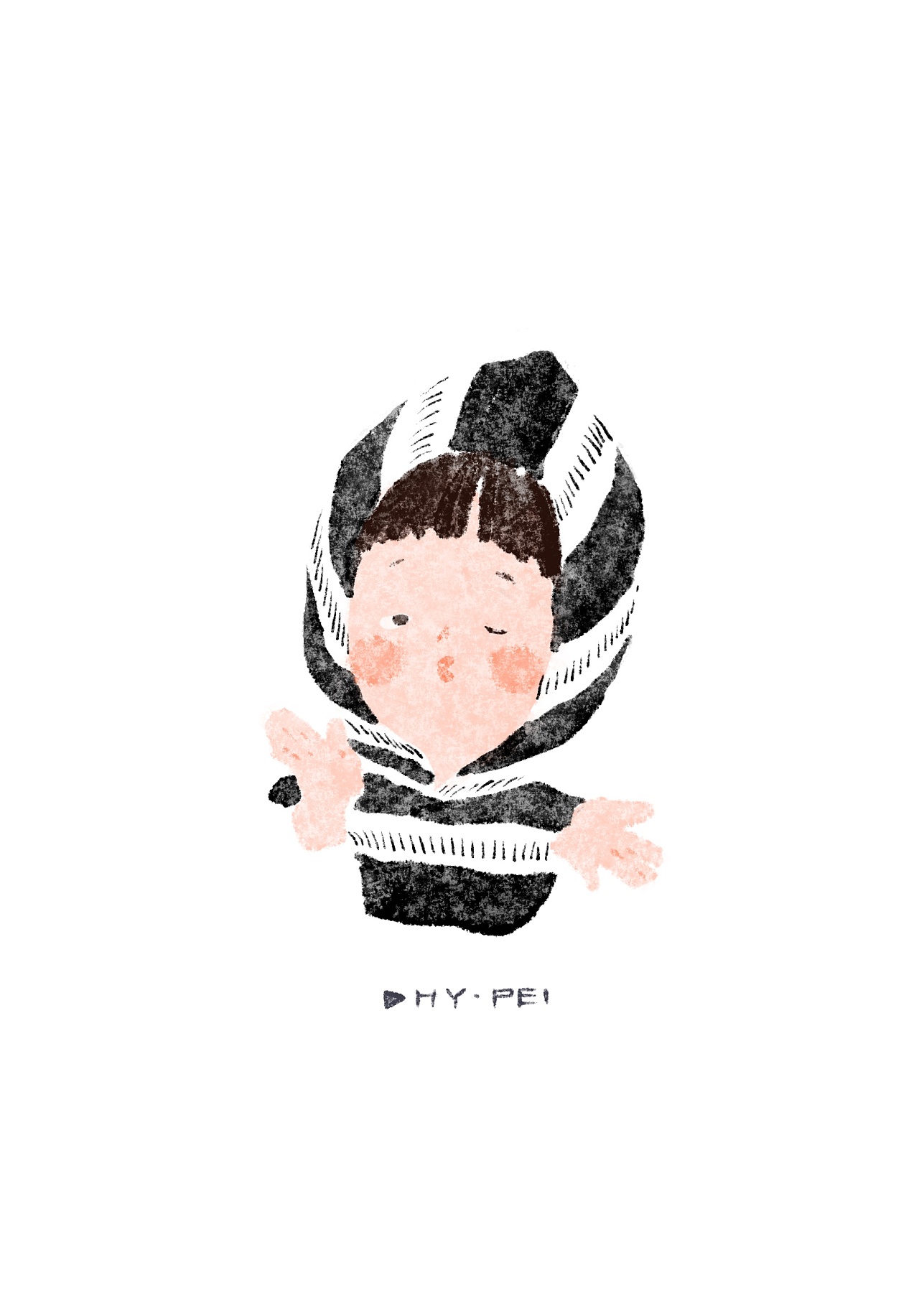 一组萌萌哒小朋友的表情头像