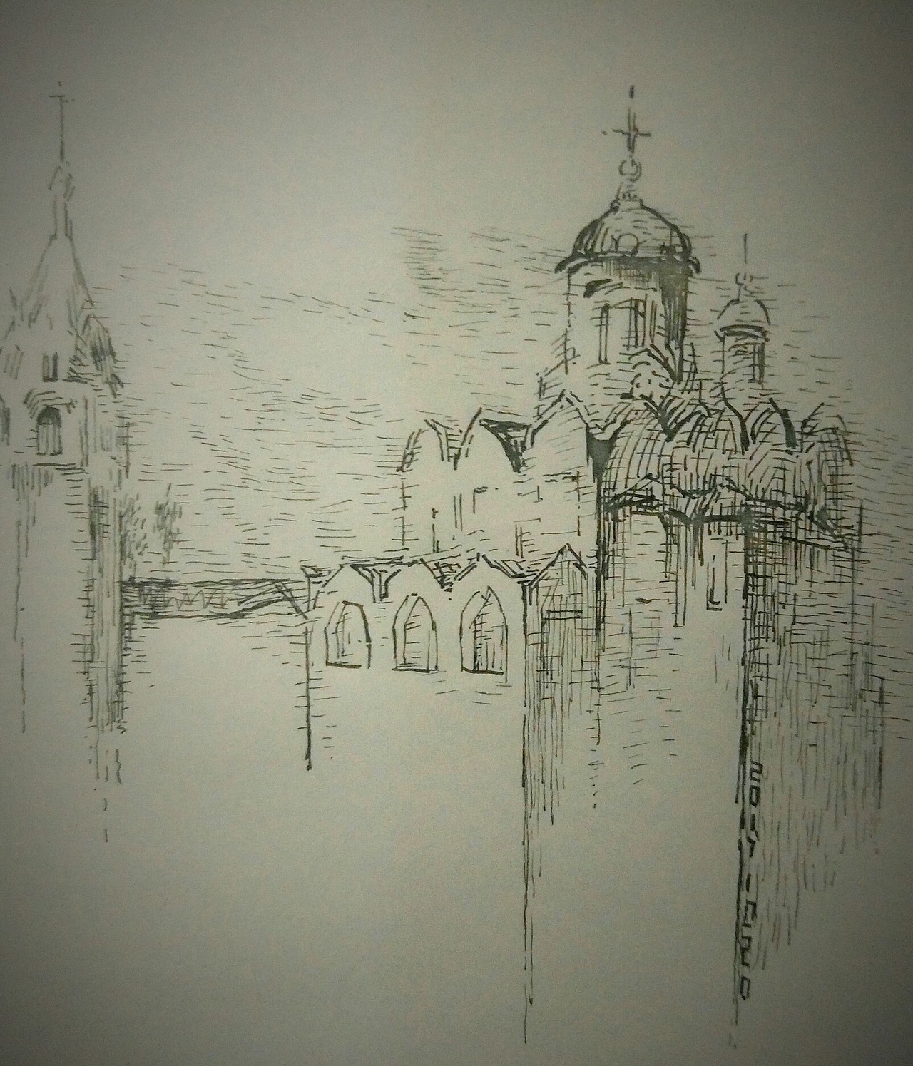 大学(3)风景速写/电影人物篇（图ZOTU0MzU4NDA=） - 绘画 - 站酷设计师额日禾木原创素材 - 站酷ZCOOL