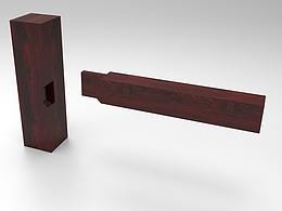 方材丁字形接合2犀牛KS源文件
