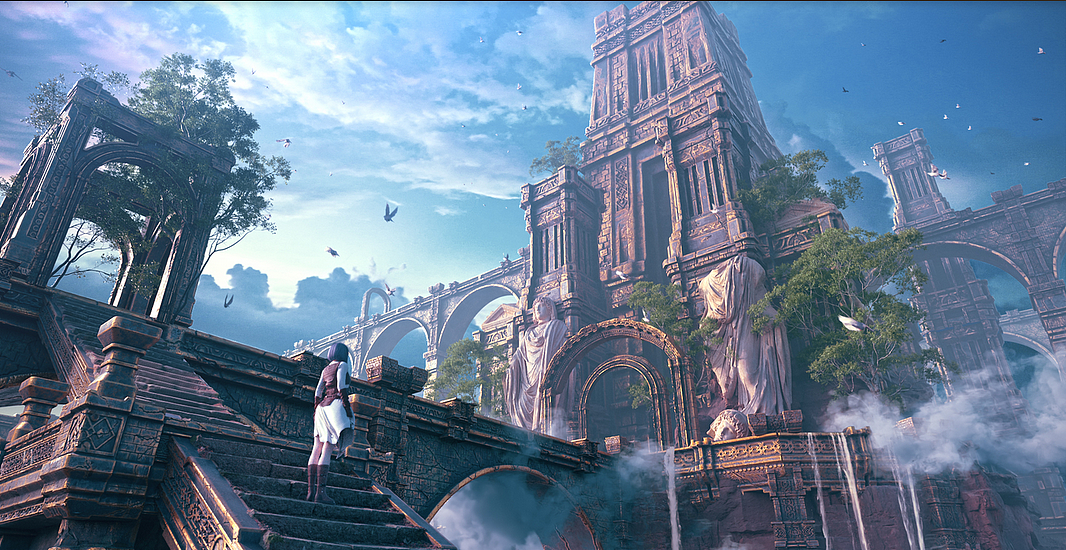 游戏原画场景设计图