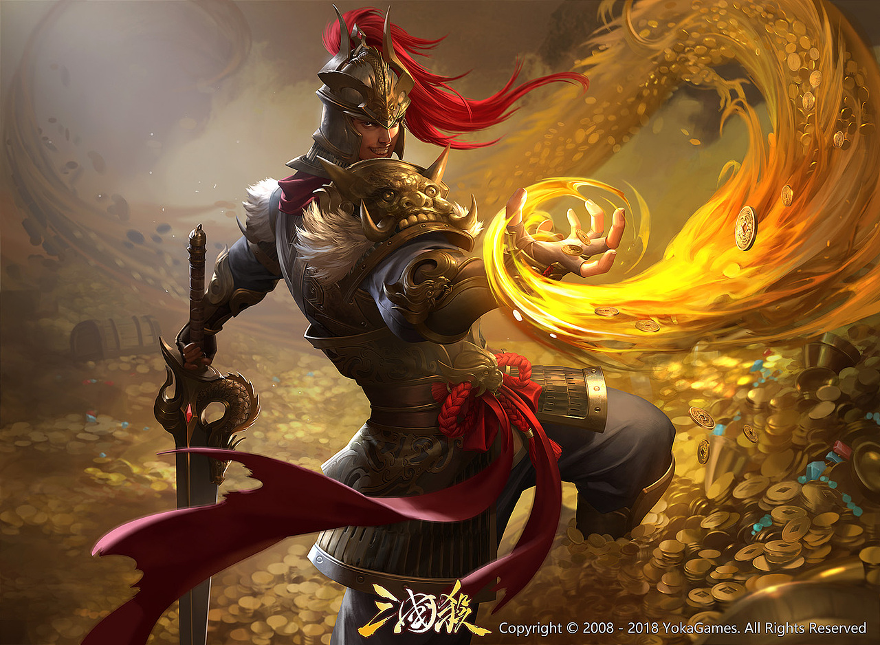 为游戏《三国杀》创作的角色插画