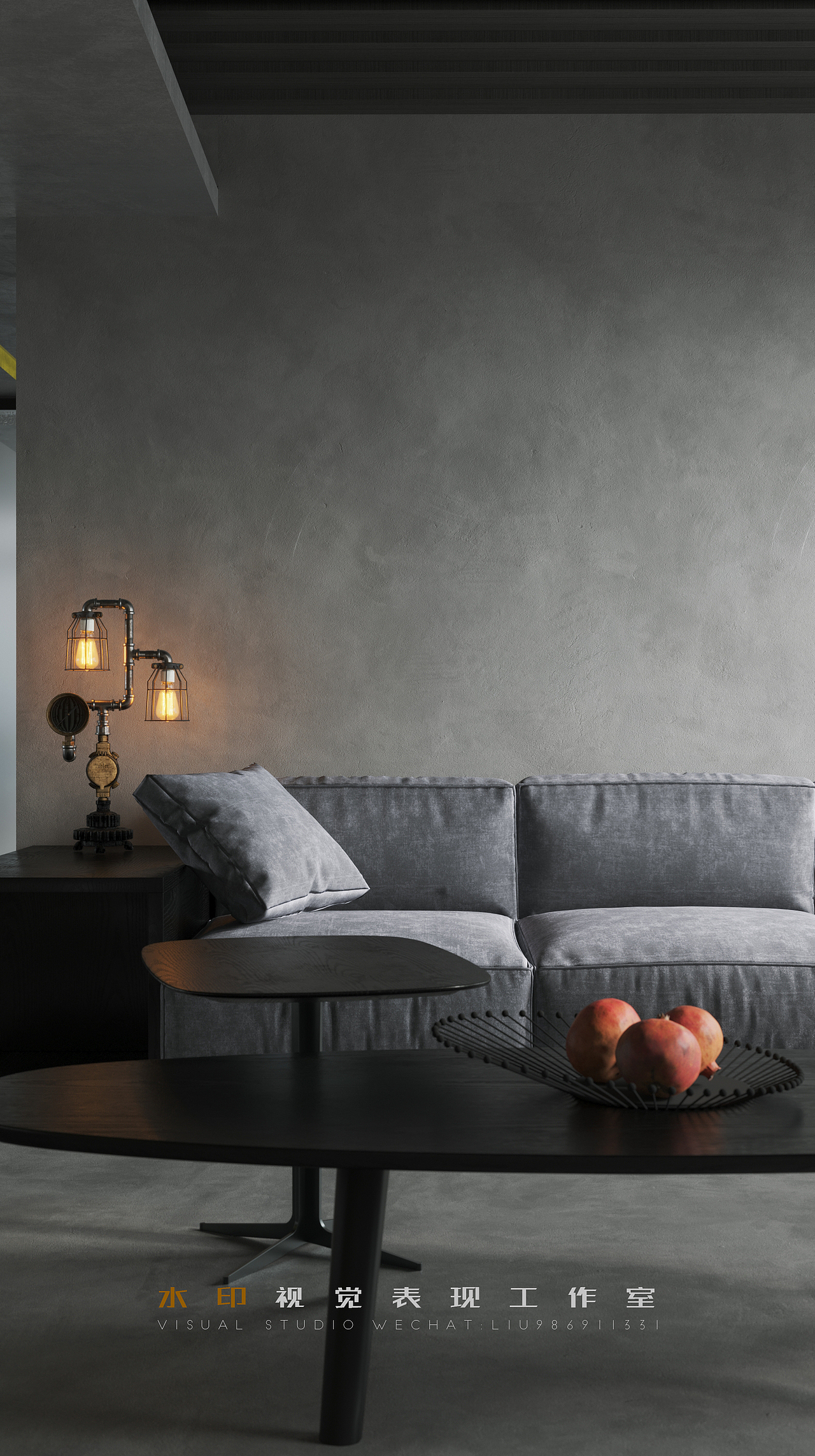 临摹-水泥灰空间,朴素自然!（图ZMjkwNDU3Mjc2） - 家装设计 - 站酷设计师小黄小黄小黄小原创素材 - 站酷ZCOOL