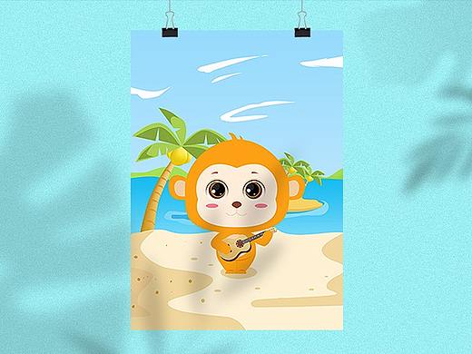 峨眉山灵猴设计