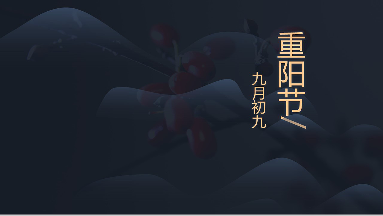 高端大气简约商务九九重阳节活动策划PPT模板