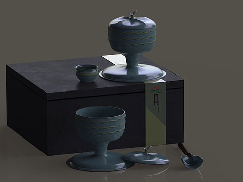 茶叶包装建模作品
