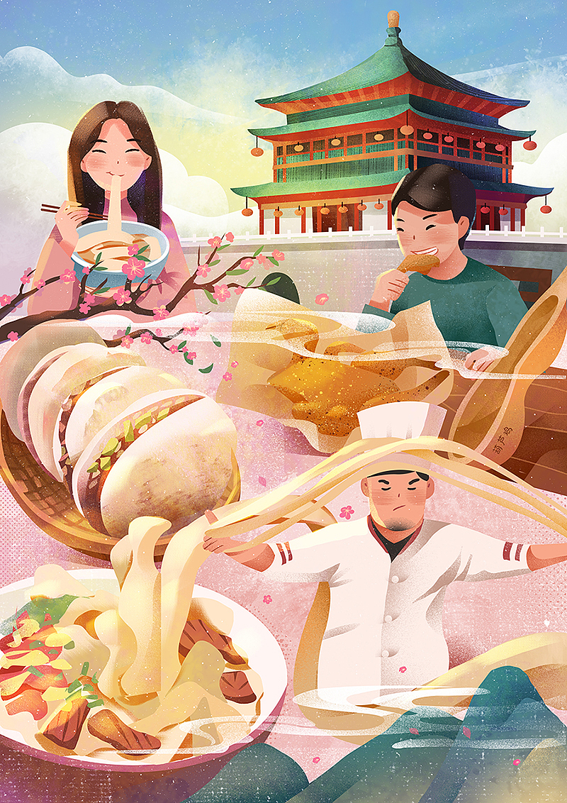 旅行插画(图ZMjA5NjY5MTA0) - 艺术插画 - 站酷设计师小小雪F原创素材 - 站酷ZCOOL