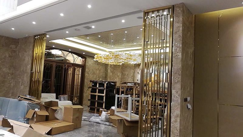 室外不锈钢屏风 不锈钢新中式屏风 不锈钢屏风加工定制