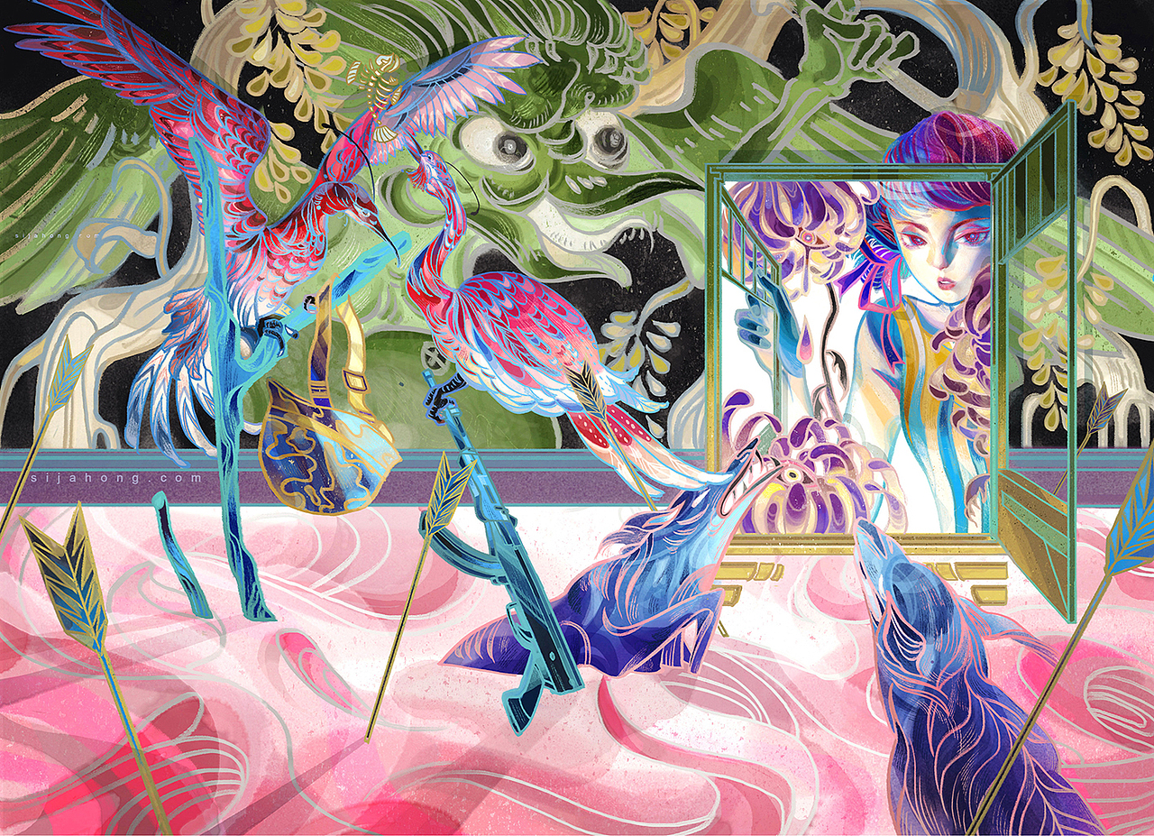 昨日修罗场 Yesterday's Acheron（图ZMTIzOTYxNTI0） - 艺术插画 - 站酷设计师SijaHong六厘原创素材 - 站酷ZCOOL