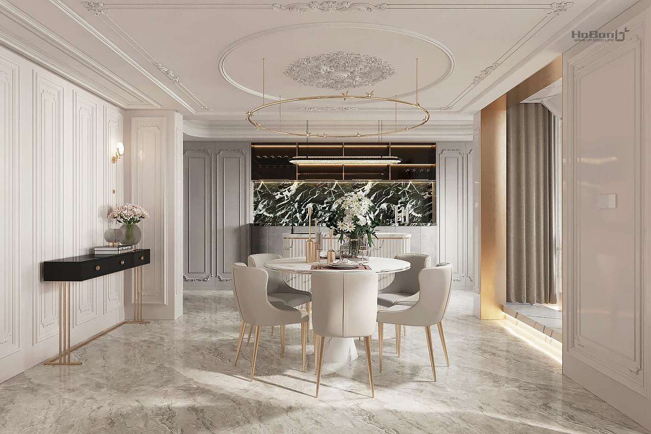 法式轻奢全套客厅餐厅卧室效果图——花扮效果图|空间|家装设计|花扮