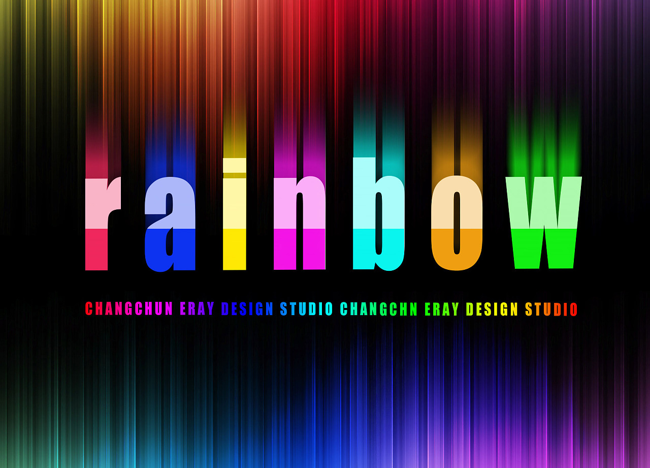 rainbow字体设计
