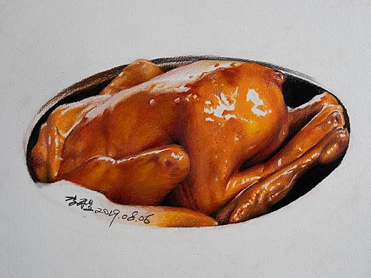 彩铅鸡
