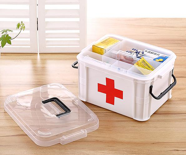 一,家用简易小药箱设计 br>这是一款多宝格设计的家用小药箱,主要分为