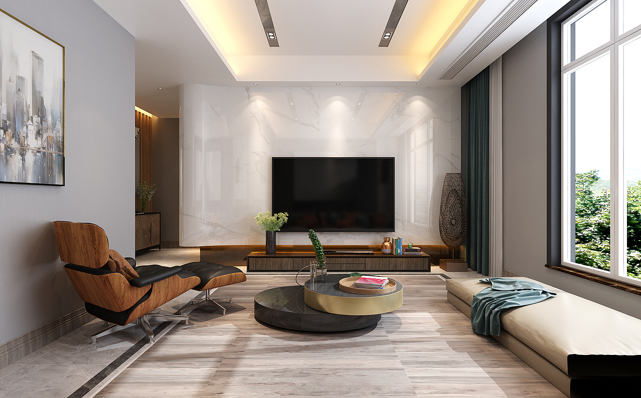 【保定金舍装饰】御泉美墅300平港式效果图