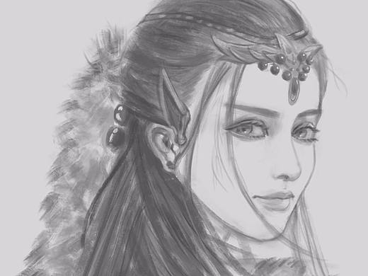 一个笔刷画到底