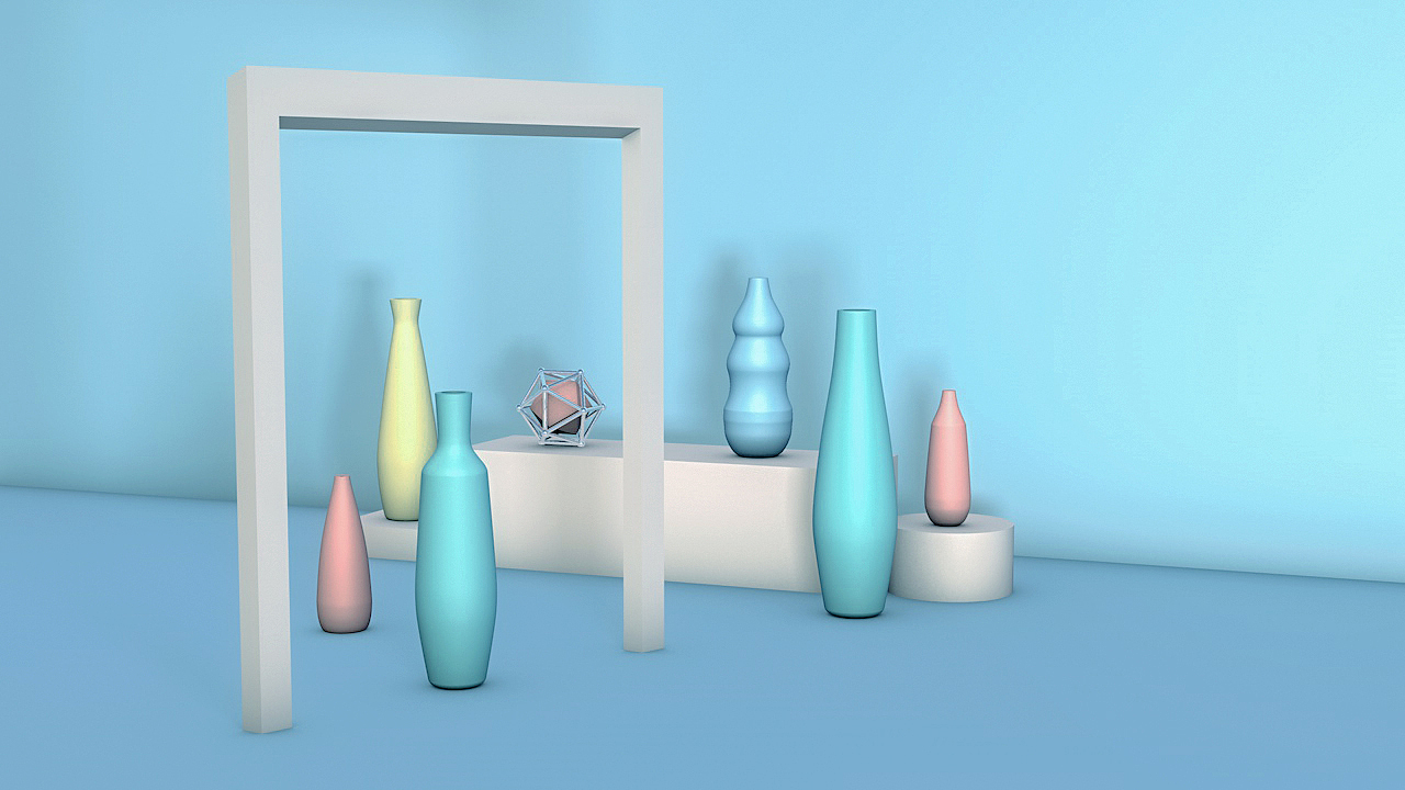 《瓶瓶罐罐—静物建模练习1》