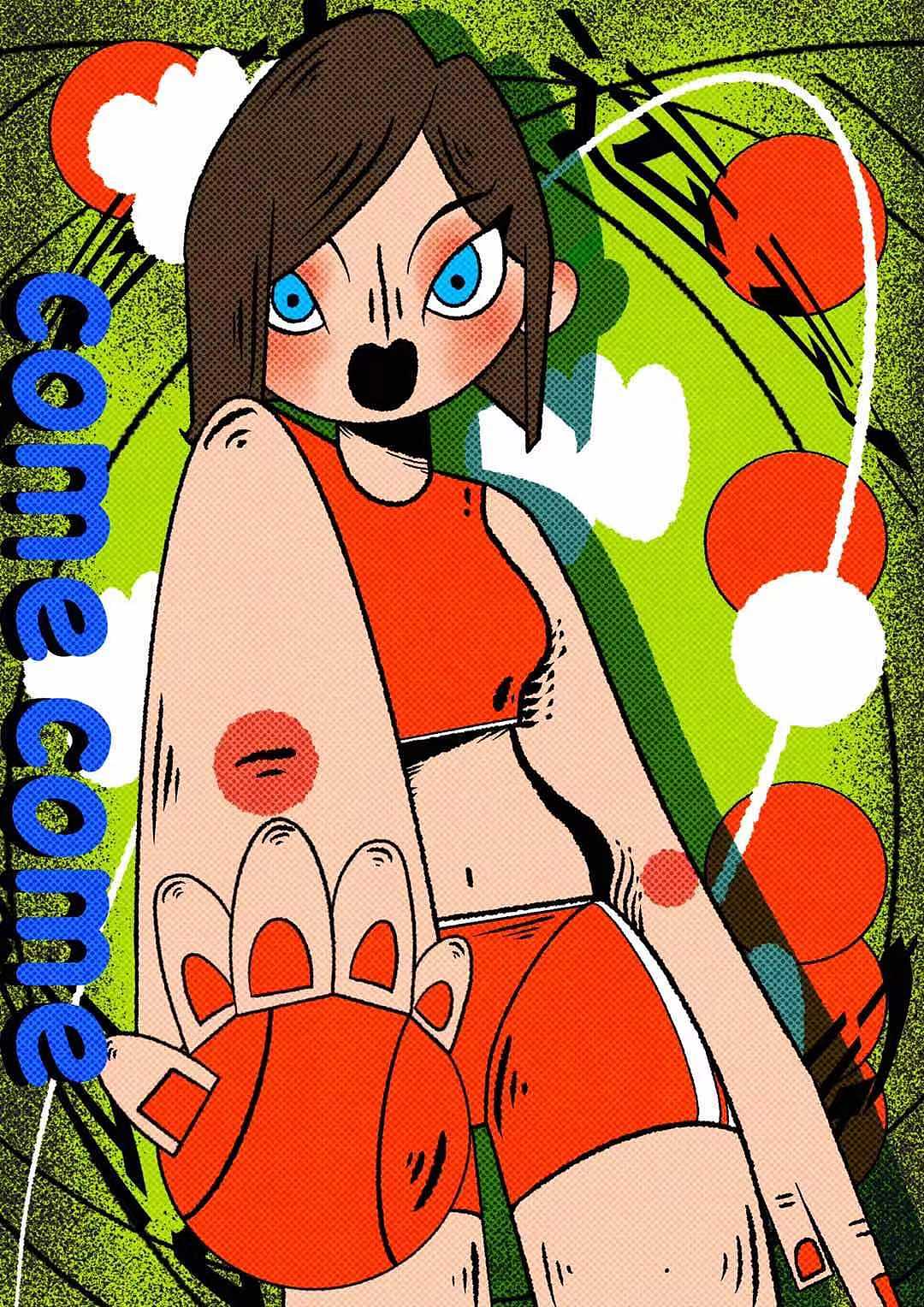 插画设计|运动海报（图ZMjkzMDg2NjY4） - 商业插画 - 站酷设计师你在想屁吃pipu原创素材 - 站酷ZCOOL