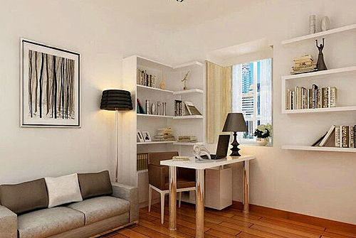 【西安盛腾美巢家装】让你的书房更有文艺范