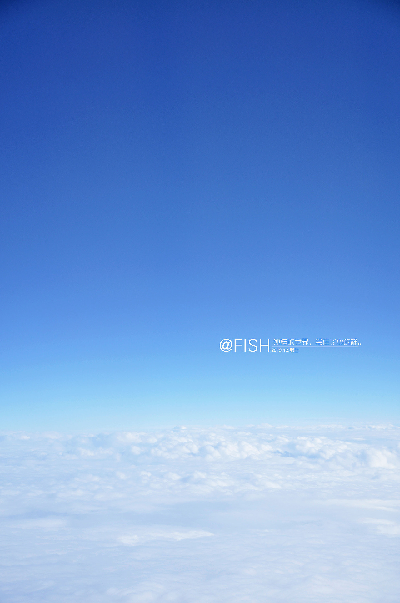 白与蓝,纯与静.