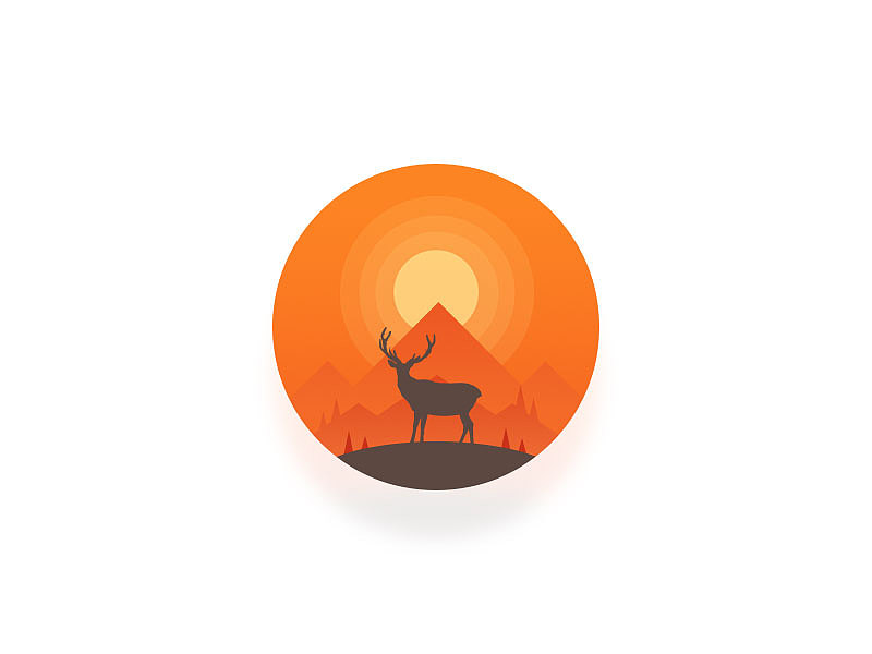 风景插画合集（图ZNjQ4NDMxNjg=） - 其他UI - 站酷设计师李蜗蜗原创素材 - 站酷ZCOOL